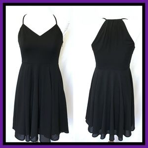 Express Black Spaghetti Strap Short Dress